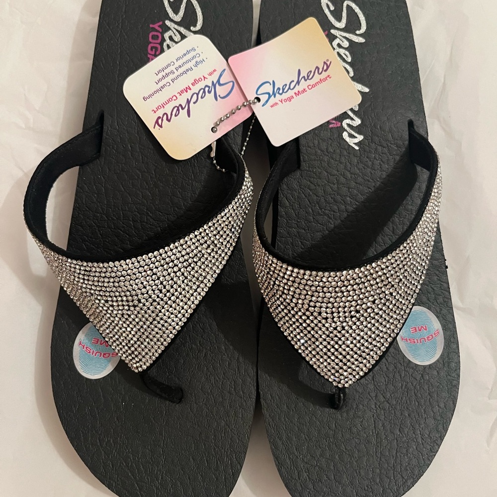 New Skechers Silver Bling